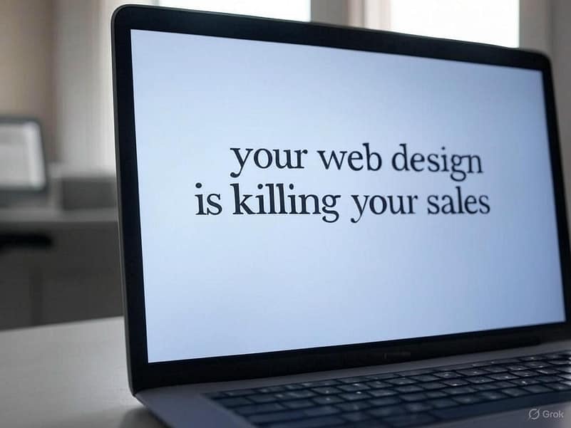 Why Your Web Design is Killing Sales (And the Fix)