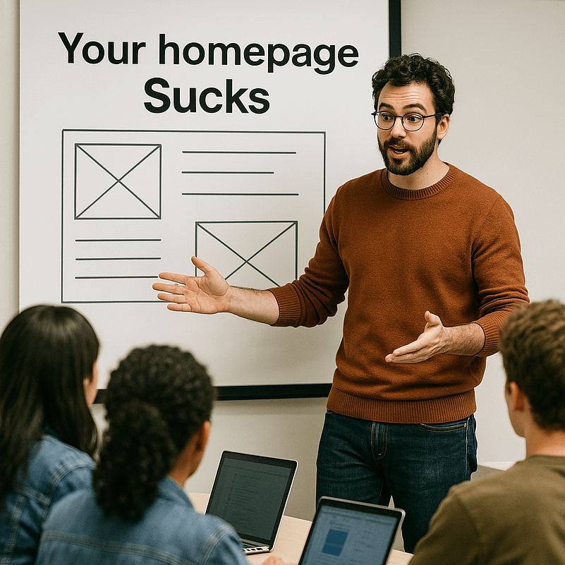 Your Homepage Sucks: 6 Design Changes to Stop Losing Customers Instantly